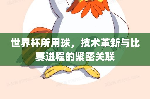 世界杯所用球，技术革新与比赛进程的紧密关联