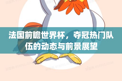 法国前瞻世界杯，夺冠热门队伍的动态与前景展望